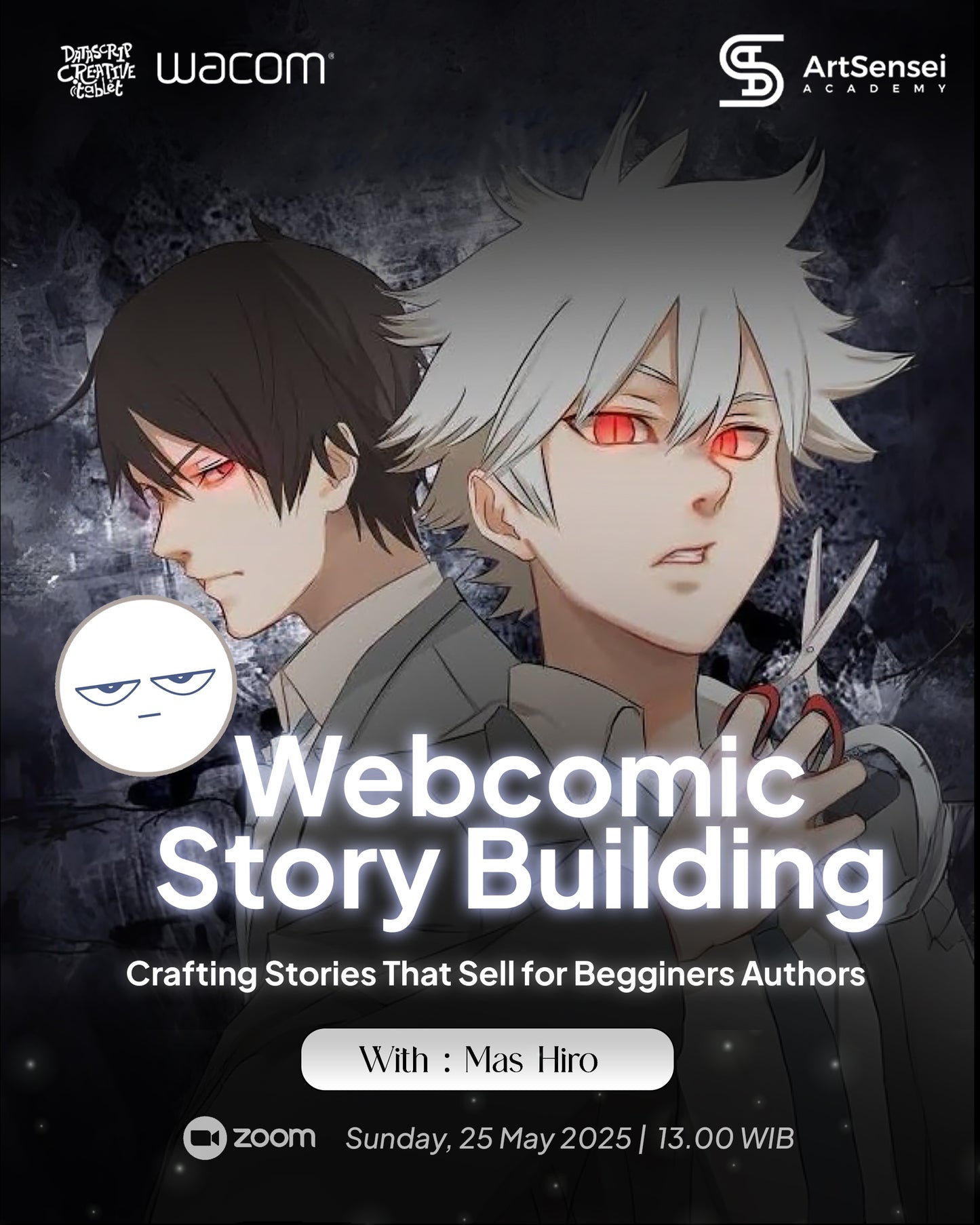 ⚡Online Workshop: “Webcomic Story Building" with MAS HIRO