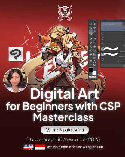 Beginners Digital Art with Clip Studio Paint Masterclass with Ni Putu Adina (Batch 2)
