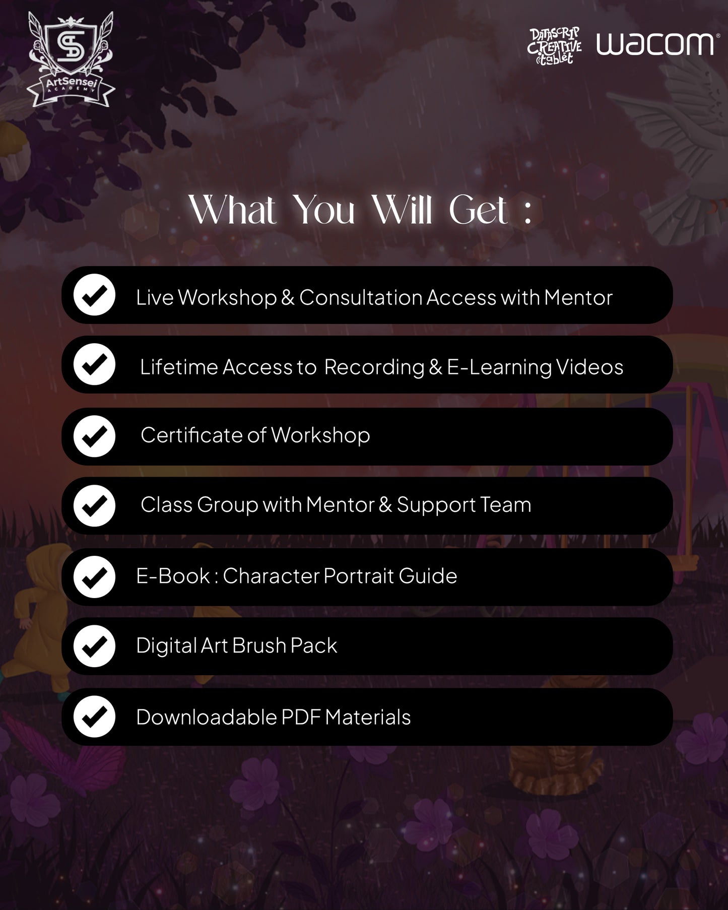 Masterclass Menggambar & Melukis Digital Potret Semi Realisme