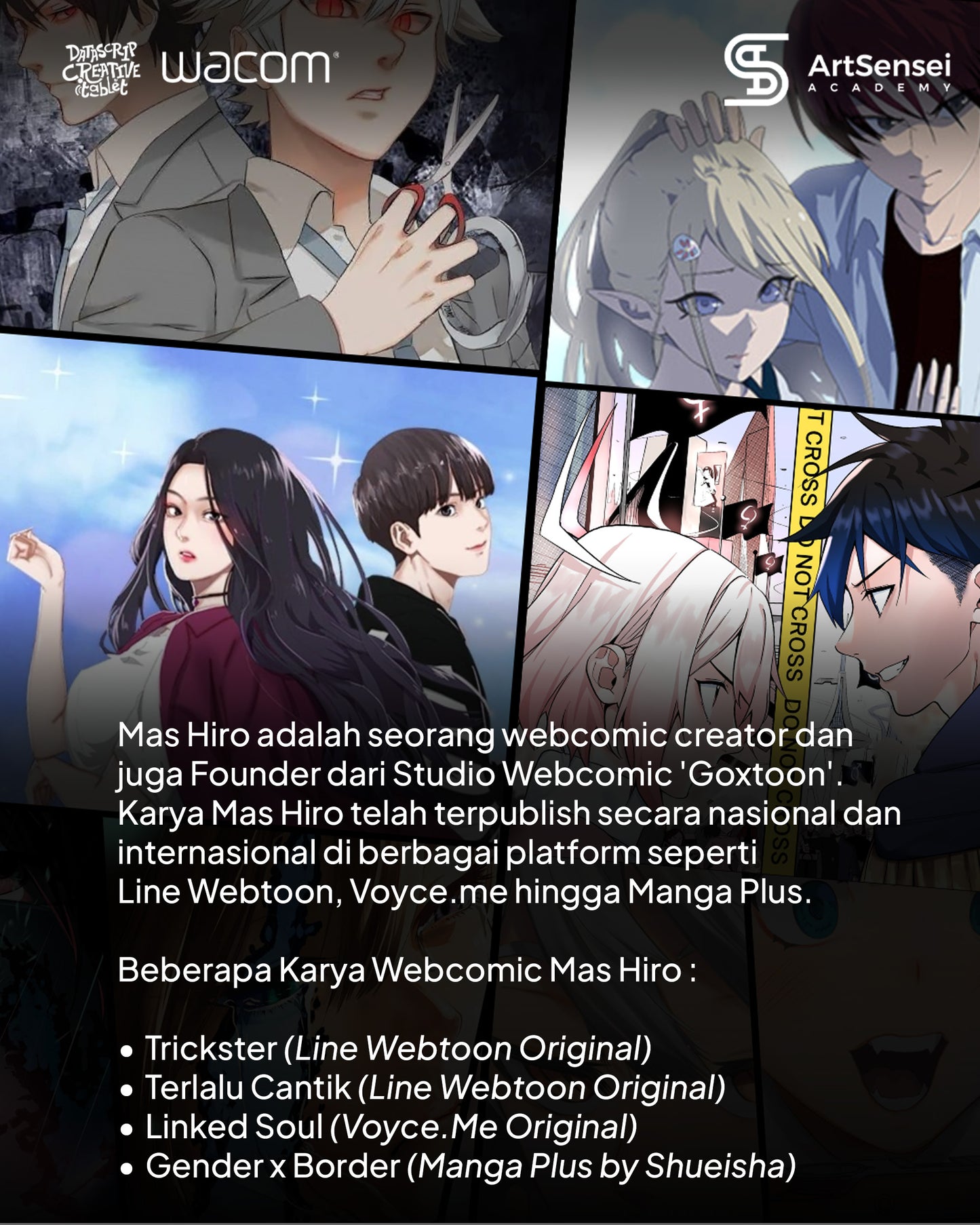 ⚡Online Workshop: “Webcomic Story Building" with MAS HIRO